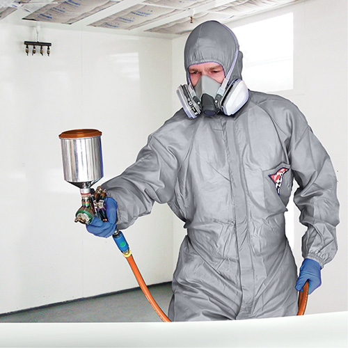 ProPlus Gard Protective Coveralls, Nylon, Large, Grey Waymarc Industries Inc