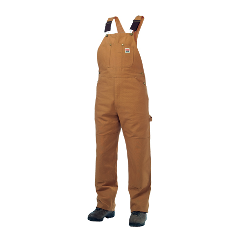 Salopettes en canevas de coton non doubl&eacute;e, Hommes, Grand, Brun Waymarc Industries Inc
