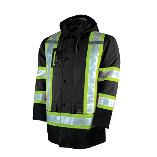Parka de s&eacute;curit&eacute; doubl&eacute;, Noir, Grand Waymarc Industries Inc
