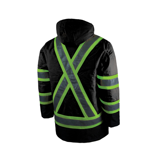 Parka de s&eacute;curit&eacute; doubl&eacute;, Noir, Grand Waymarc Industries Inc