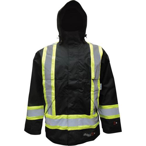 Insulated Jacket, Polyester/Polyurethane, Black, Small Waymarc Industries Inc