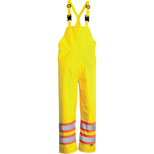 Open Road&reg; Bib Pants, Polyester, Small, High Visibility Lime-Yellow Waymarc Industries Inc