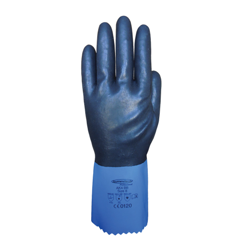 Gants enti&egrave;rement tremp&eacute;s et r&eacute;sistants aux produits chimiques Summitech, Taille Petit/7, 11,8" lo, Chloropr&egrave;ne, Doublure en Poly-coton, 59 mils Waymarc Industries Inc