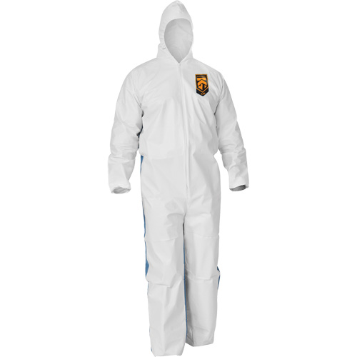 Combinaisons avec dos respirant Kleenguard A40, Grand, Bleu/Blanc, Microporeux/SMS Waymarc Industries Inc