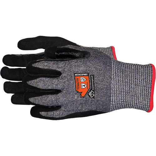Composite-Knit Cut-Resistant Gloves, Size 6/X-Small, 13 Gauge, Foam Nitrile Coated, Stainless Steel/HPPE/TenActiv Shell, ASTM ANSI Level A7 Waymarc Industries Inc