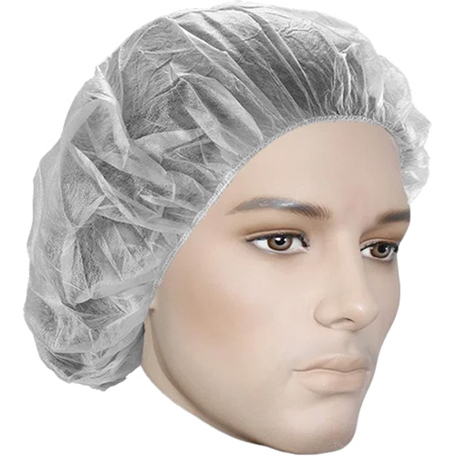 Bouffant Caps, Polypropylene, 18", White Waymarc Industries Inc