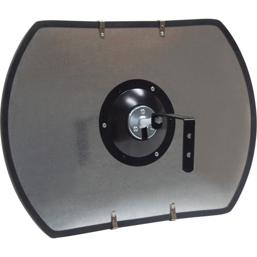 Miroir convexe rectangulaire/rond avec support, 12" h x 18" la, Int&eacute;rieur/Ext&eacute;rieur Waymarc Industries Inc