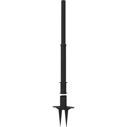 PLUS Barrier Post, 42" High, Black Waymarc Industries Inc