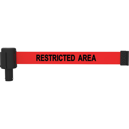 PLUS Banner Cassette, Restricted Area, 15', Red Tape Waymarc Industries Inc