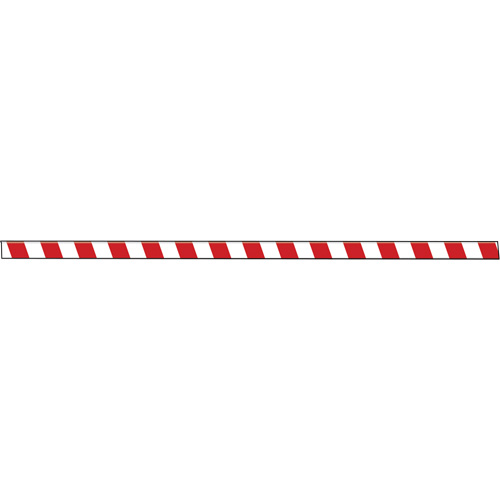 Tough-Mark Heavy-Duty Floor Marking, Rectangle, 48" L x 3" W, Red and White, Polyethylene Waymarc Industries Inc