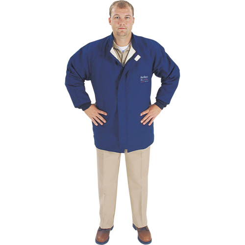 Veste de protection contre l'arc &eacute;lectrique, Moyen, Bleu, 40 cal/cm² Waymarc Industries Inc