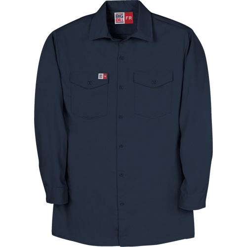 Arc Flash Work Shirt, Small, Navy Blue Waymarc Industries Inc