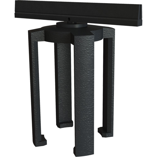 PLUS Barrier System Sign Bracket, Black Waymarc Industries Inc