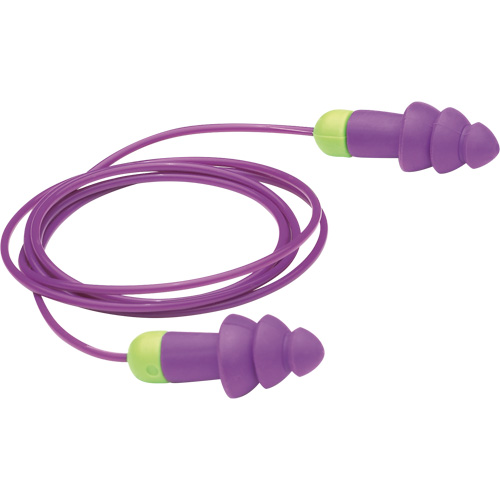 Bouchons d'oreilles r&eacute;utilisables Rockets, Avec cordon, Vrac - Sac en poly, 27 dB NRR, Taille unique Waymarc Industries Inc