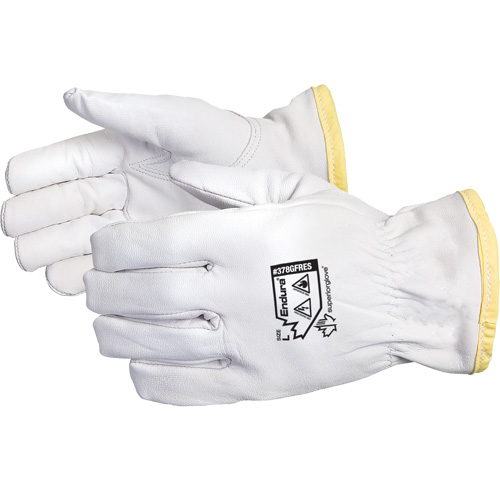 Endura&reg; Flame-Resistant Anti-Static Driver's Gloves, Small, Grain Goatskin Palm, Rhovyl&reg; Inner Lining Waymarc Industries Inc