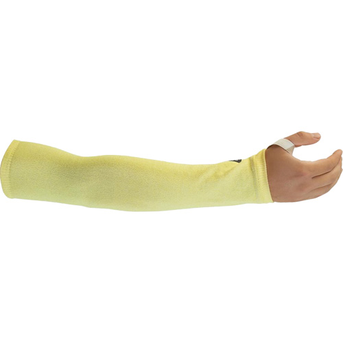 Cut-Resistant Sleeves, Kevlar&reg;, 14", ASTM ANSI Level A4, Yellow Waymarc Industries Inc