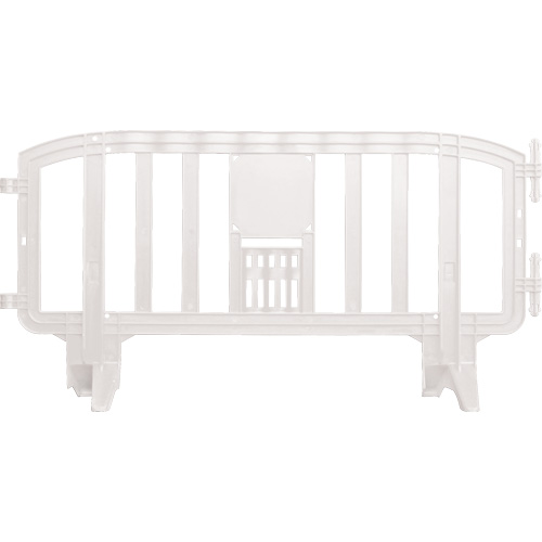 Movit Barricade, Interlocking, 78" L x 39" H, White Waymarc Industries Inc