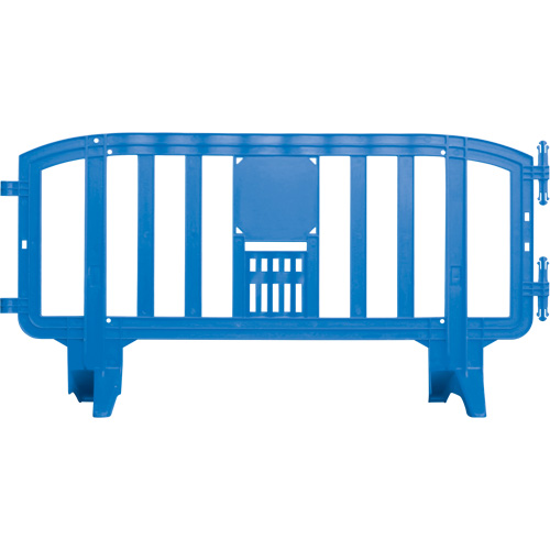 Movit Barricade, Interlocking, 78" L x 39" H, Blue Waymarc Industries Inc