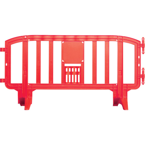 Movit Barricade, Interlocking, 78" L x 39" H, Red Waymarc Industries Inc