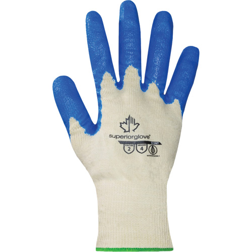 Dexterity&reg; Coated Gloves, 7, Nitrile Coating, 15 Gauge, Cotton Shell Waymarc Industries Inc