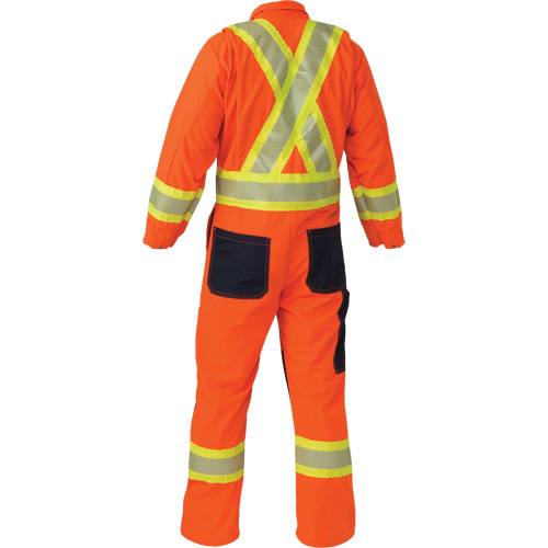 Ripstop Coveralls, 2X-Large, High Visibility Orange Waymarc Industries Inc