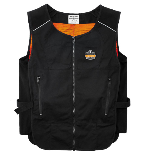Chill-Its&reg; 6260 Lightweight Phase Change Cooling Vest with Packs, Small/Medium, Black Waymarc Industries Inc