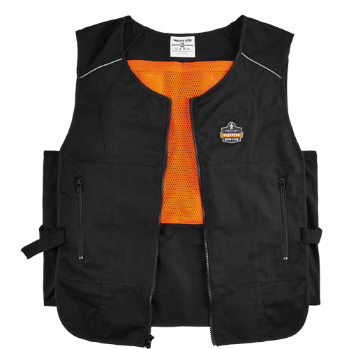 Chill-Its&reg; 6260 Lightweight Phase Change Cooling Vest with Packs, Small/Medium, Black Waymarc Industries Inc