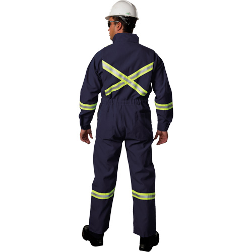 Westex UltraSoft&reg; Deluxe Coveralls with Reflective Material, Size 36 (Tall), Navy Blue, 8.7 cal/cm² Waymarc Industries Inc