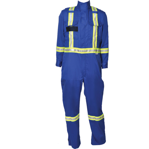 Firewall FR&reg; Striped Coveralls, Size Medium (Tall), Royal Blue Waymarc Industries Inc