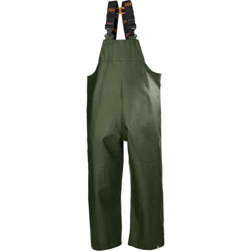 Gale Rain Bib Pants, Small, Polyester, Green Waymarc Industries Inc