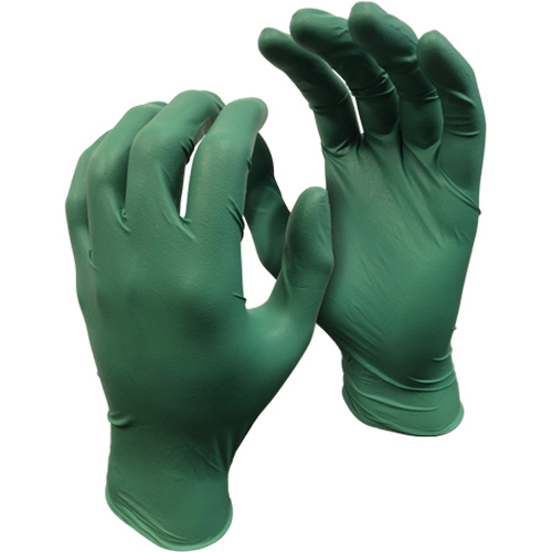 5559PF Green Monkey Gloves, Small, Nitrile, 4-mil, Powder-Free, Green Waymarc Industries Inc