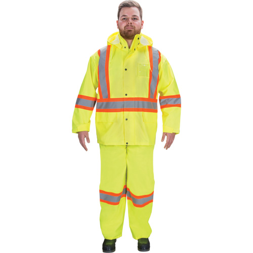 V&ecirc;tements imperm&eacute;ables RZ1000, Polyester, Petit, Jaune lime haute visibilit&eacute; Waymarc Industries Inc