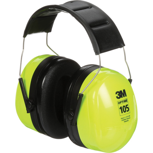Peltor Optime 105 Earmuffs, Headband, 30 NRR dB Waymarc Industries Inc