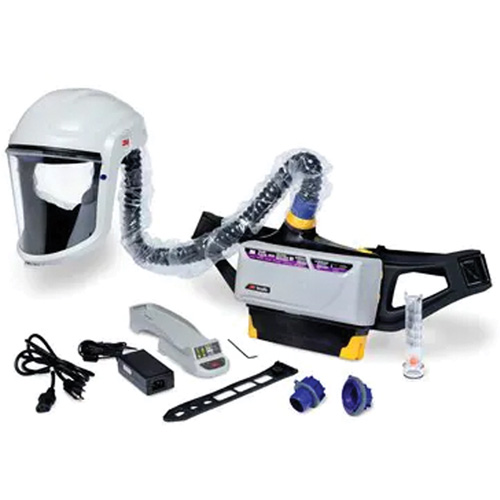 Versaflo Powered Air Purifying Respirator Painter's Kit, Headcover & Faceshield, Lithium-Ion Battery Waymarc Industries Inc