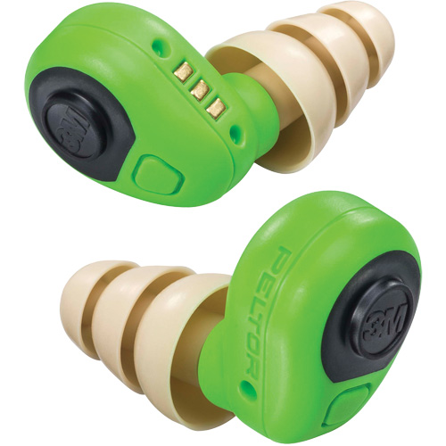 Peltor Electronic Earplugs, Uncorded, Pair - Plastic Case, 23 dB NRR, Large/Medium/Small Waymarc Industries Inc