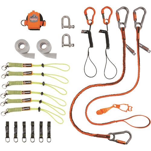 Trousse de longes de fixation d'outils pour monteurs d'&eacute;chafaudages 3187 Squids Waymarc Industries Inc