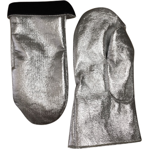 Mitaine de soudage r&eacute;sistant &agrave; la chaleur, Carbone aluminis&eacute;/Cuir, Taille unique, Prot&egrave;ge jusqu'&agrave; 800° F (426.66° C) Waymarc Industries Inc