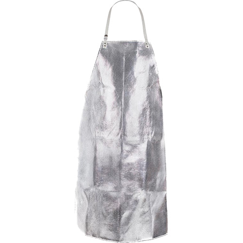 Heat Resistant Apron with Strap, 24" W x 36" L, Aluminized Kevlar&reg; Waymarc Industries Inc