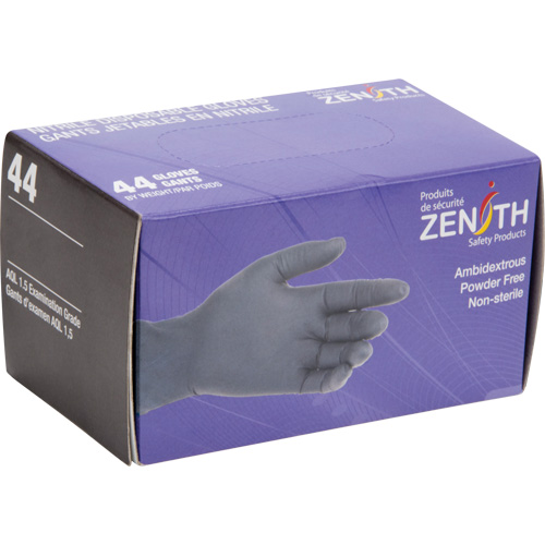 Gants jetables en paquets pour distributeur, T-Grand, Nitrile, 5 mils, Sans poudre, Noir Waymarc Industries Inc