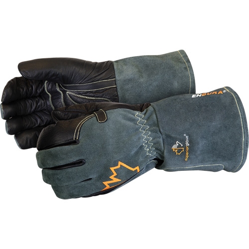 Endura&reg; Mig Welding Gloves, Grain Cowhide, Size Medium Waymarc Industries Inc