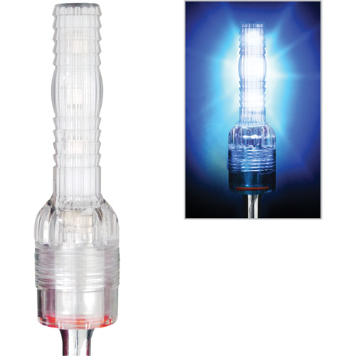 Tiges de s&eacute;curit&eacute; avec lumi&egrave;re DEL tr&egrave;s visibles Safety Whip Waymarc Industries Inc