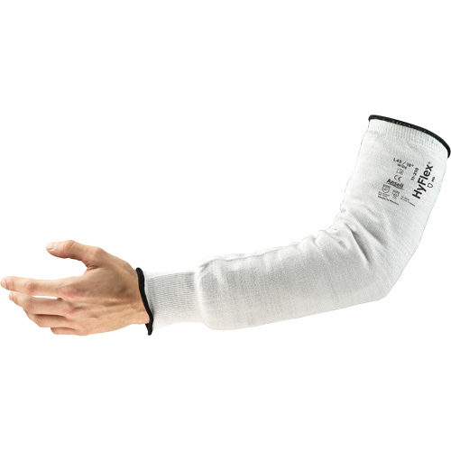 HyFlex&reg; 11-210 Series Wide Cut Resistant Sleeve, Intercept, 18", ASTM ANSI Level A2/EN 388 Level 2, Grey Waymarc Industries Inc