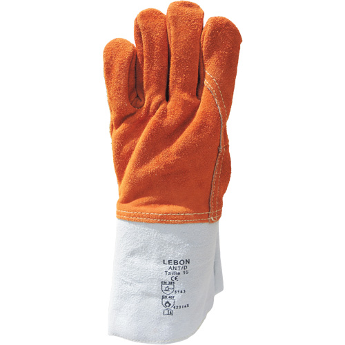 Gants de travail r&eacute;sistants &agrave; la chaleur Lebon, Cuir, 10, Prot&egrave;ge jusqu'&agrave; 482° F (250° C) Waymarc Industries Inc