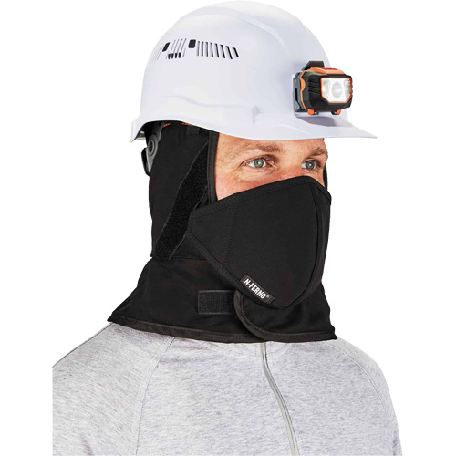 N-Ferno&reg; Winter Hard Hat Liner with Mouthpiece, Fleece Lining, One Size, Black Waymarc Industries Inc
