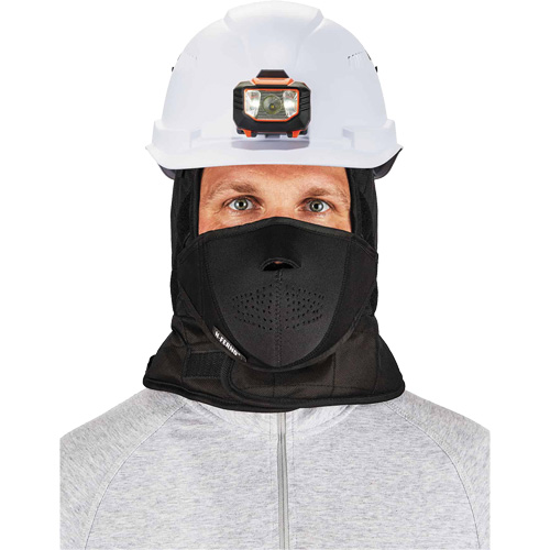 Doublure de casque de s&eacute;curit&eacute; d'hiver trois couches N-Ferno avec cache-bouche, Doublure en Molleton, Taille unique, Noir Waymarc Industries Inc