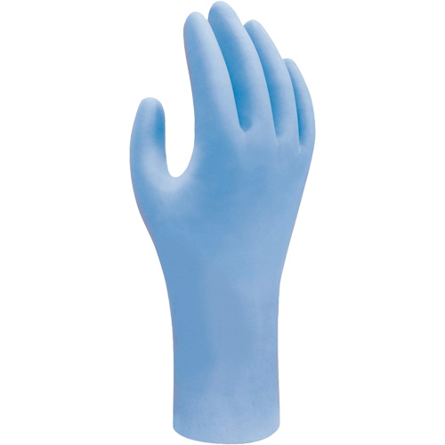 Gants jetables biod&eacute;gradable, T-petit, Nitrile, 2,5 mils, Sans poudre, Bleu Waymarc Industries Inc