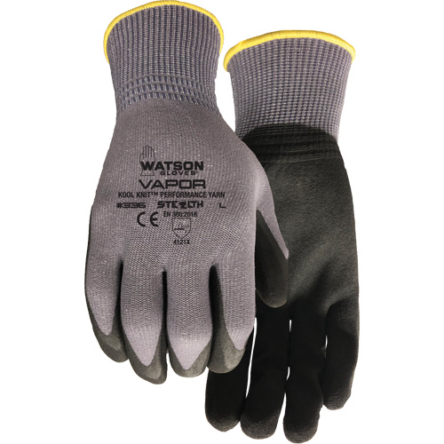 Stealth Vapour Coated Gloves, Small, Foam PVC Coating, 15 Gauge, Nylon Shell Waymarc Industries Inc