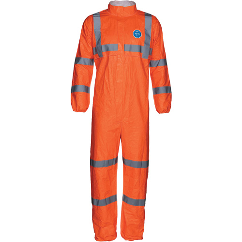 Combinaison haute visibilit&eacute; avec collet, Petit, Orange, Tyvek 500 Waymarc Industries Inc