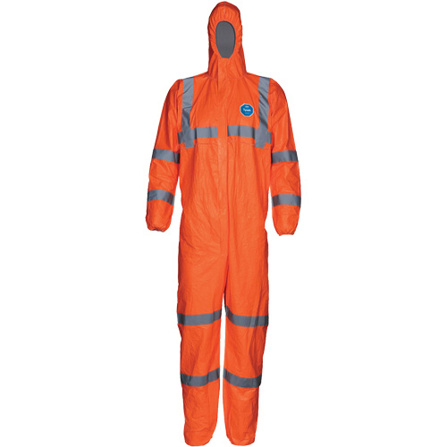 Combinaison haute visibilit&eacute; avec capuchon, Petit, Orange, Tyvek 500 Waymarc Industries Inc