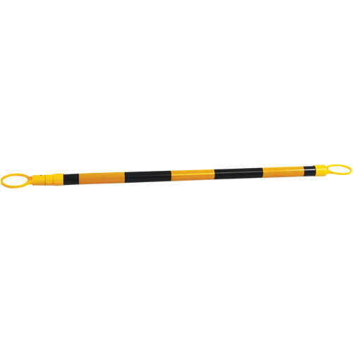 Retractable Cone Bar, 7'2" Extended Length, Black/Yellow Waymarc Industries Inc